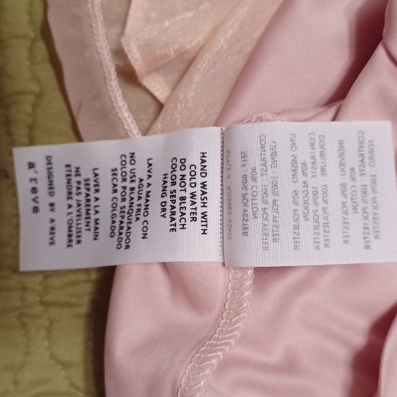 A'Reve Anthropologie light pink layered lace sleeveless bow back dress Large - Picture 6 of 9